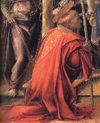 Fra Filippo Lippi Details of Madonna and Child with Angels,St Frediano and St Augustine oil